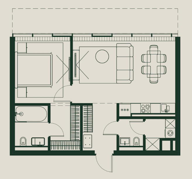1-Bedroom Apartment