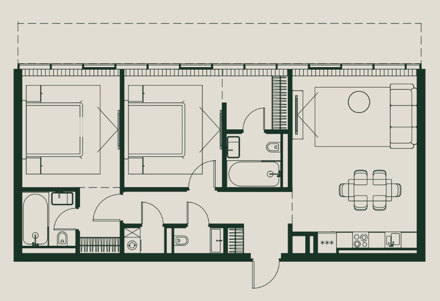 2-Bedroom Apartment